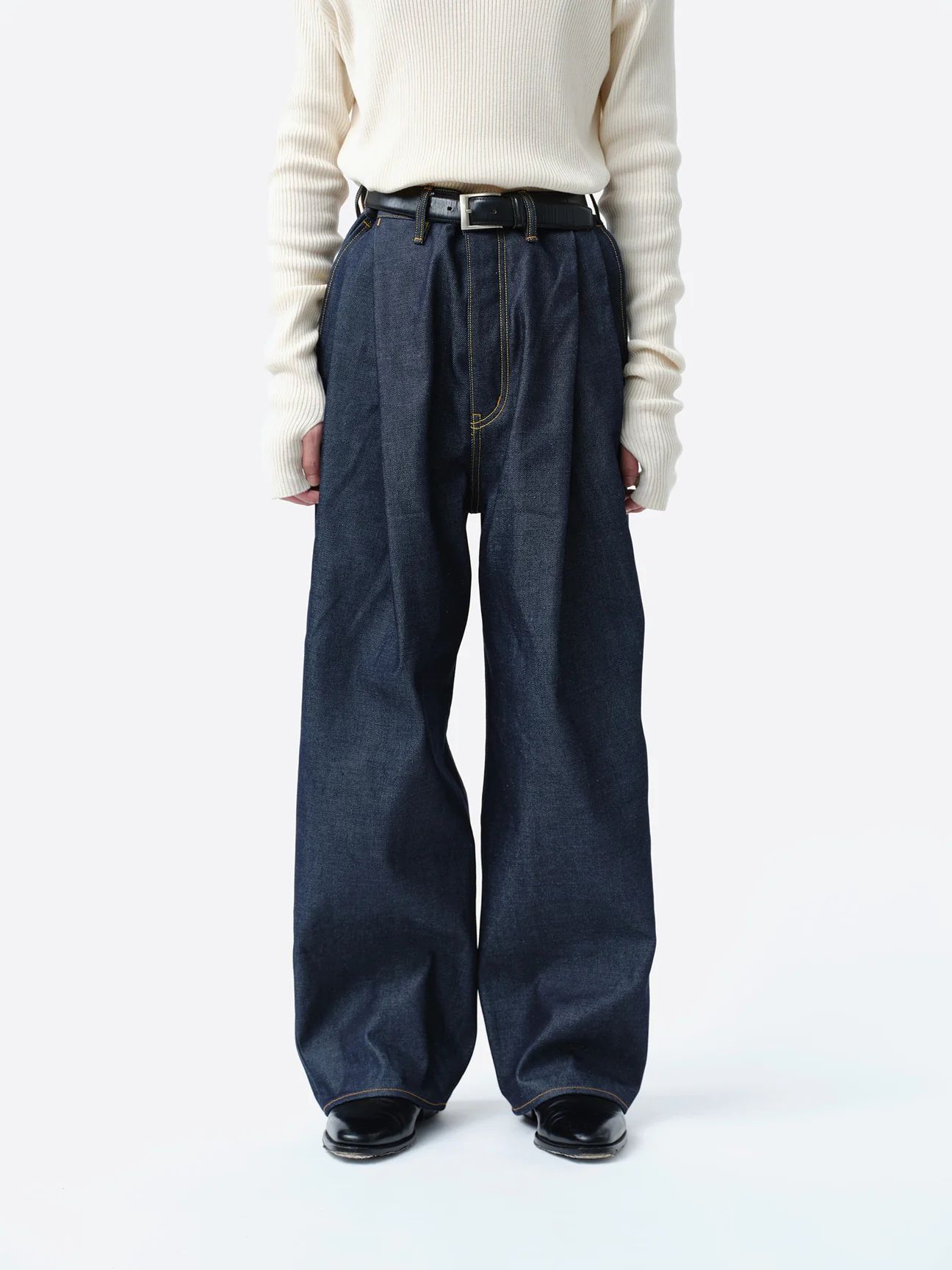 【26AW】2タック ワイド デニムパンツ / 2TUCK WIDE DENIM PANTS -ENTASIS Mk-Ⅱ- / リジットインディゴ