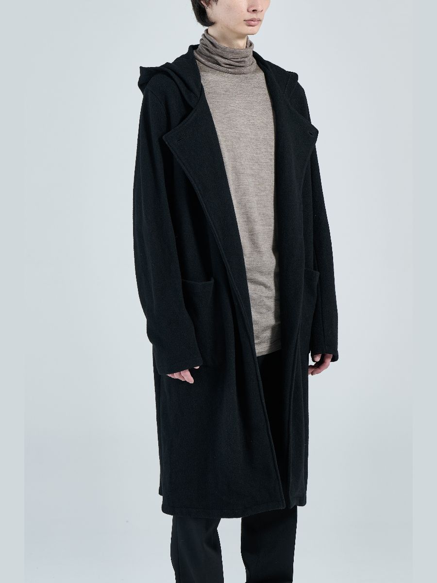【26AW】 ガウン コート  / GOWN / ブラック