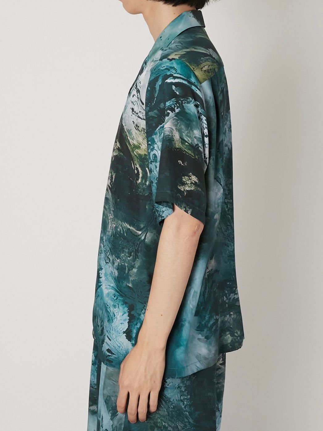 【26SS】シルク シャツ / SILK SHIRT / ブルー
