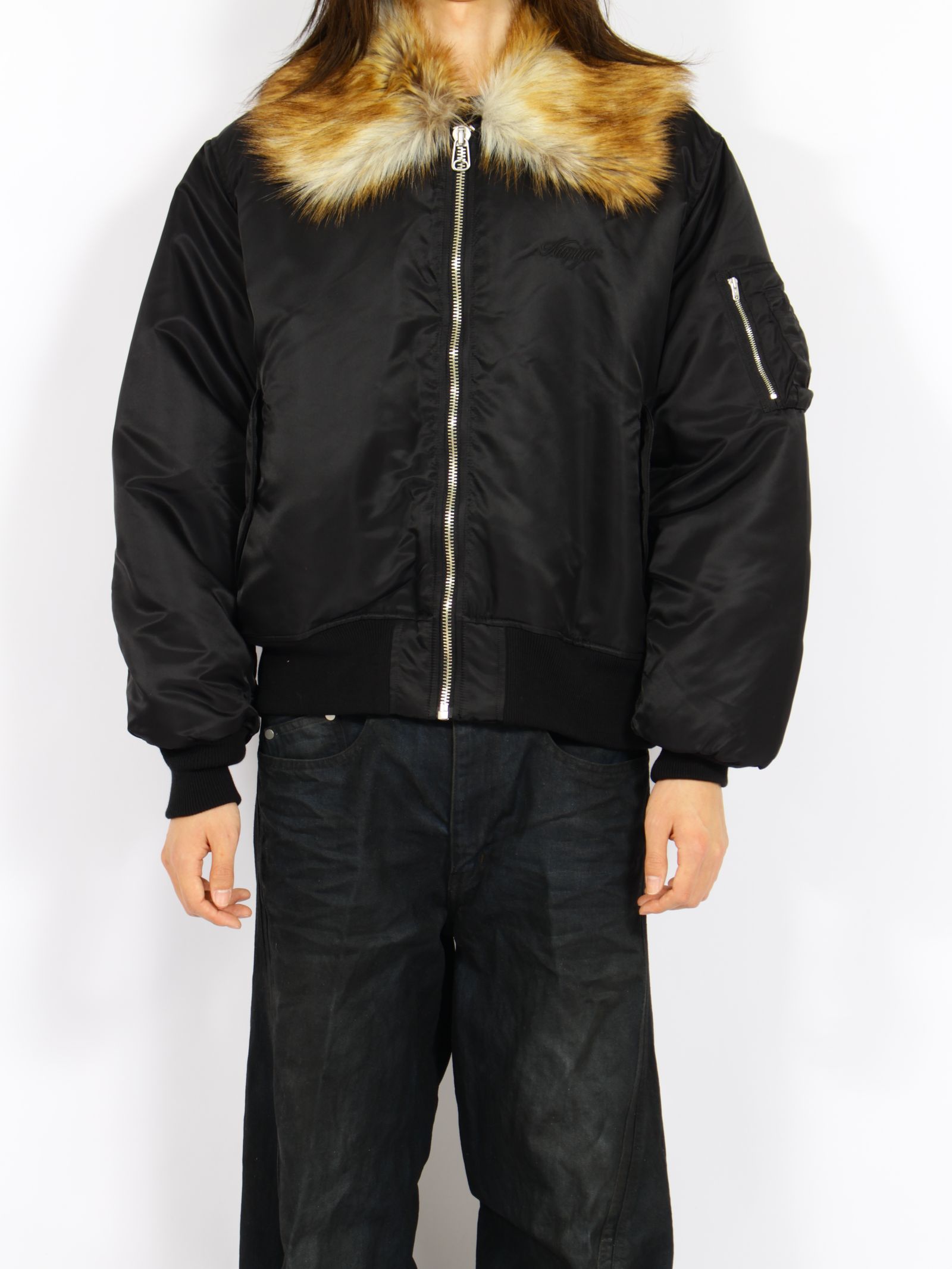 【26AW】 ファー フライト ジャケット / FUR FLIGHT JACKET / ブラック