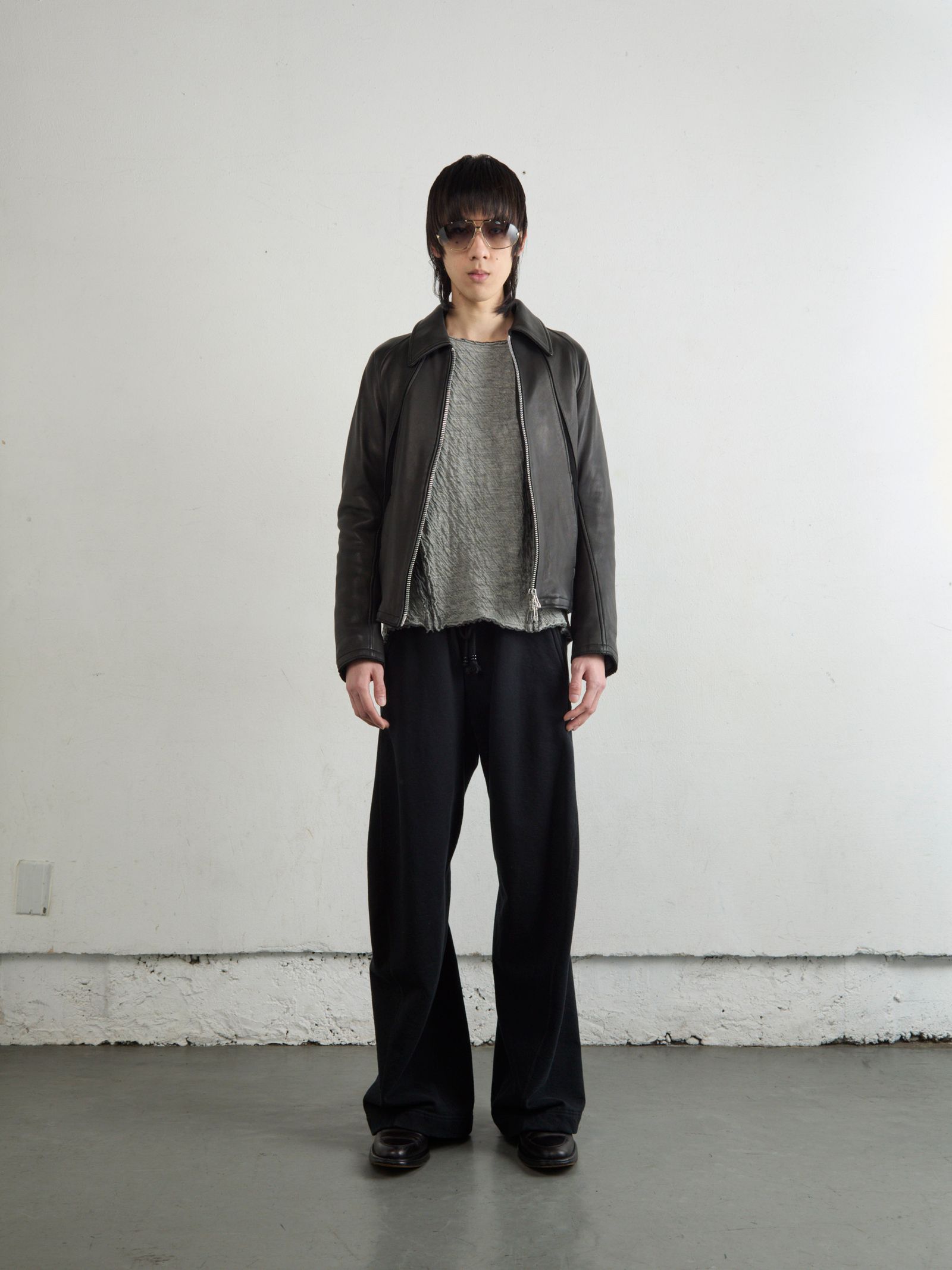 美品　BLACK UP(ブラックアップ)　キラーファーレザージャンパー　ブラック 美品 BLACK UP(ブラックアップ) キラーファーレザージャンパー