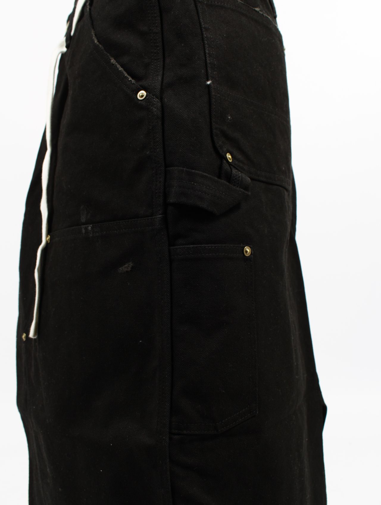 【25SS】ボロダック ペインター ラップスカート / BORO DUCK PAINTER WRAP SKIRT / ブラック