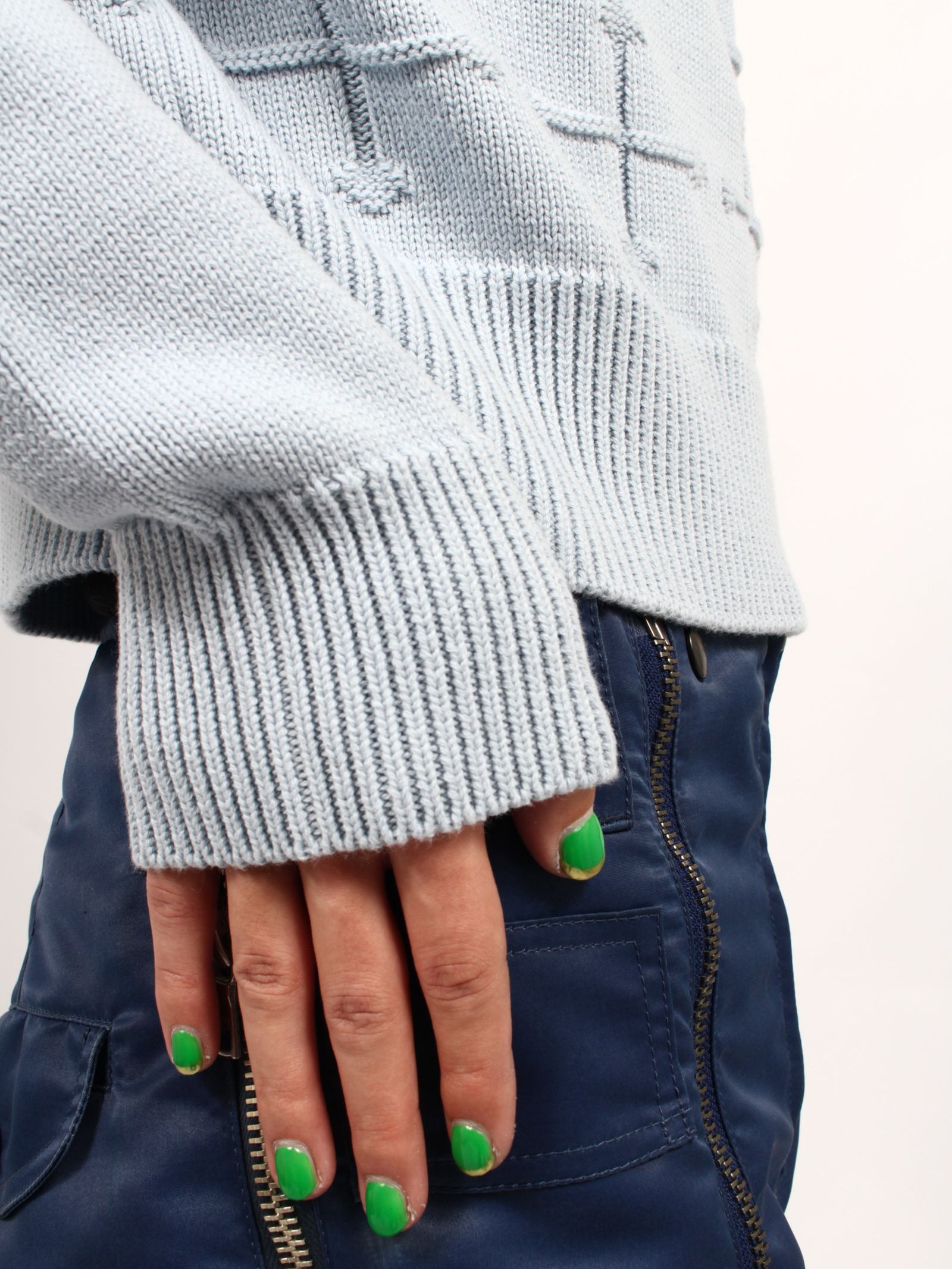 【25SS】クロス タイト ニット / CROSS TITE KNIT / スカイ