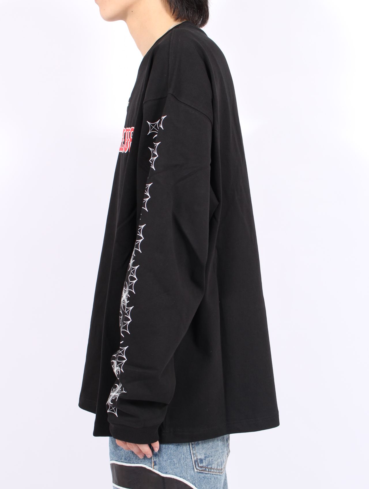 【25AW】TC パターン ロングスリーブ Tシャツ 長袖 カットソー / TC PATTERN LONG-SLEEVE / ブラック