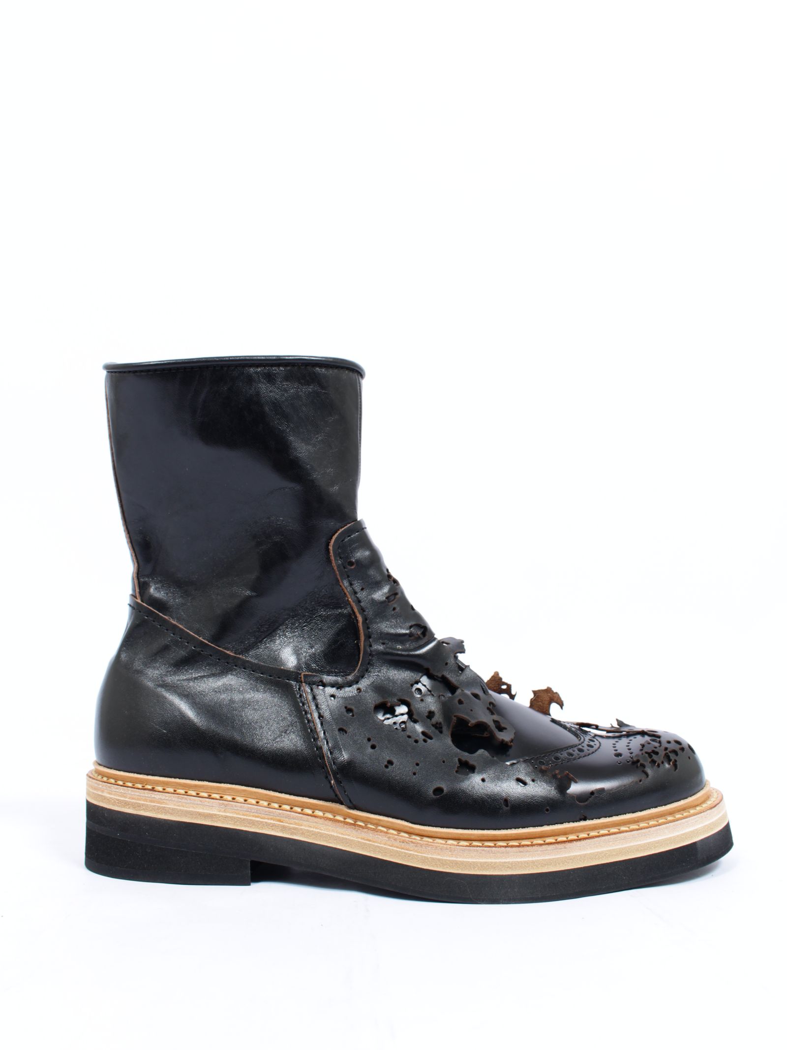 【26AW】KIDS LOVE GAITE コラボ インサイドアウト・ウィング・ジップ・ブーツ / INSIDE-OUT WING ZIP BOOTS / ブラック