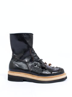 【26AW】KIDS LOVE GAITE コラボ インサイドアウト・ウィング・ジップ・ブーツ / INSIDE-OUT WING ZIP BOOTS / ブラック