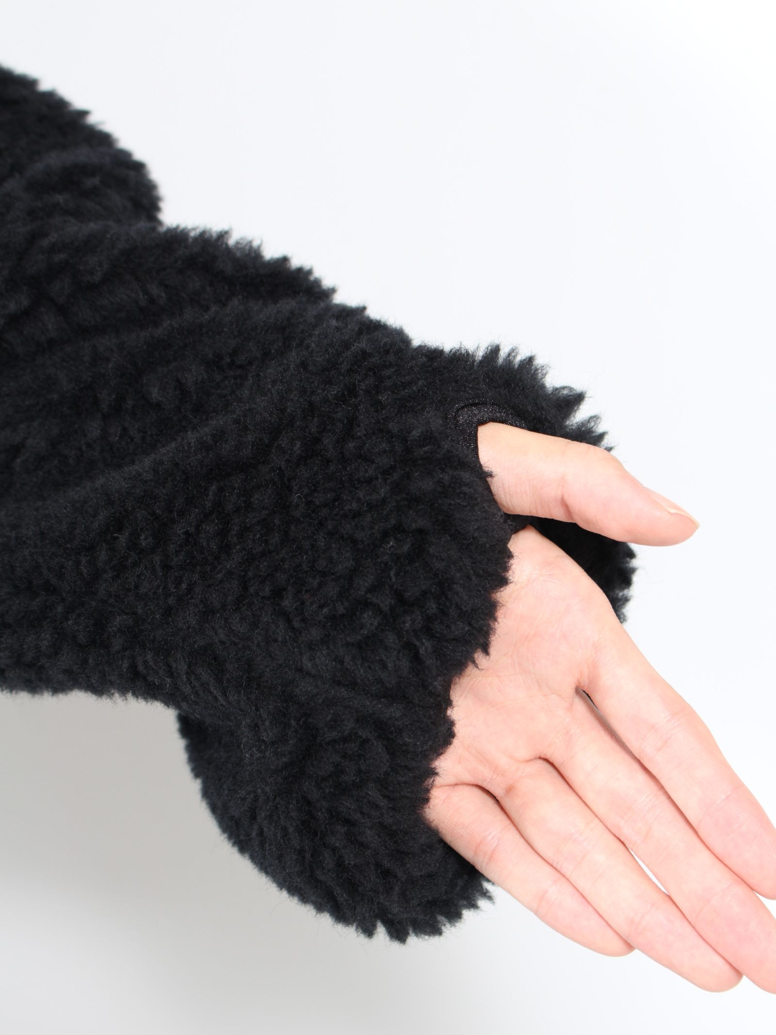 【24AW】2WAY ボア フリース ジャケット / 2WAY BOA FLEECE JK / ブラック