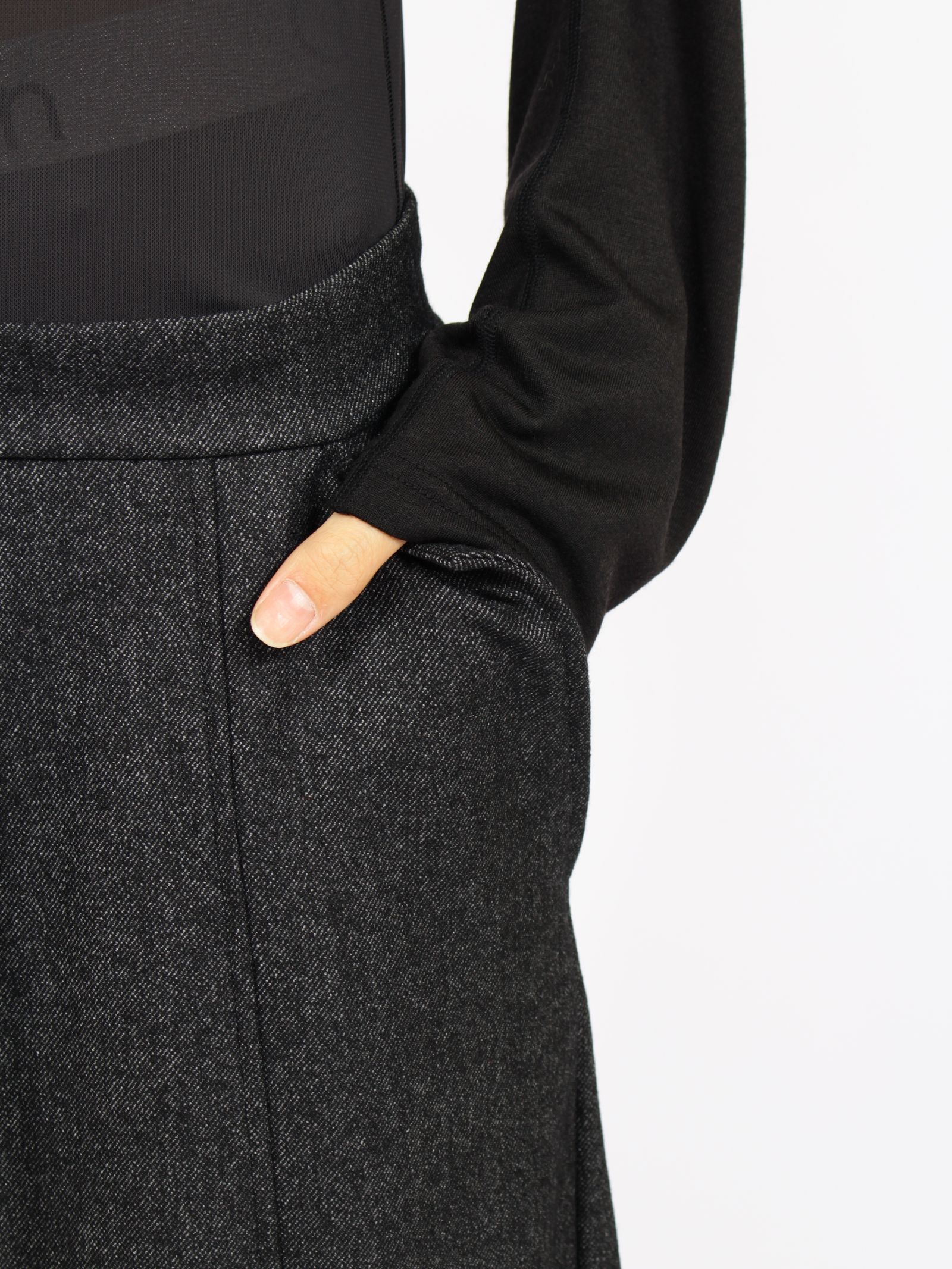 【26AW】6 ポケット パネル スウェットパンツ ウール / 6 POCKET PANEL SWP WOOL / ブラック