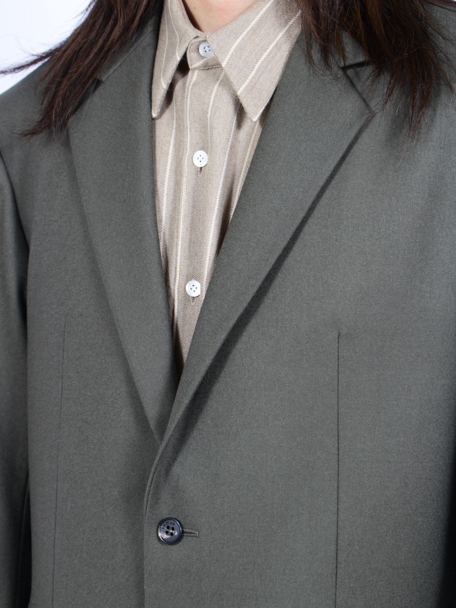 【26AW】 ウール テーラード ジャケット / WOOL TAILORED JACKET / グリーン