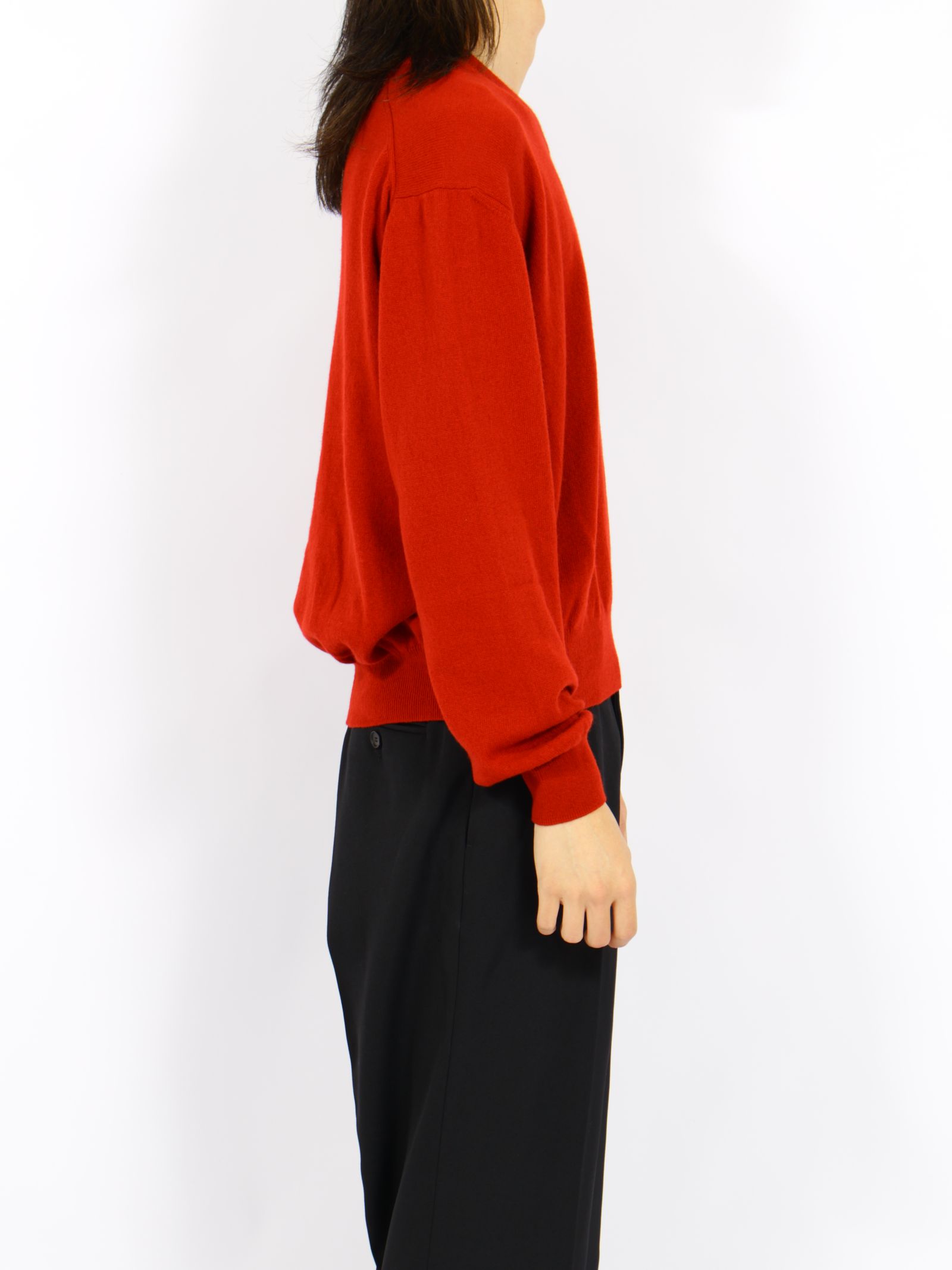 【26AW】カシミア Vネック ニット / CASHMERE V-NECK KNIT .16 / レッド