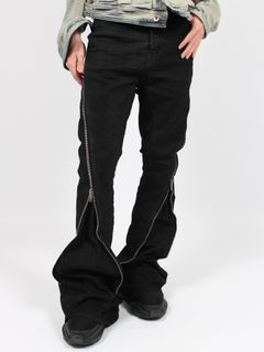 RICK OWENS DRKSHDW - 【24SS】ボランバナナ ジップ デニムパンツ  