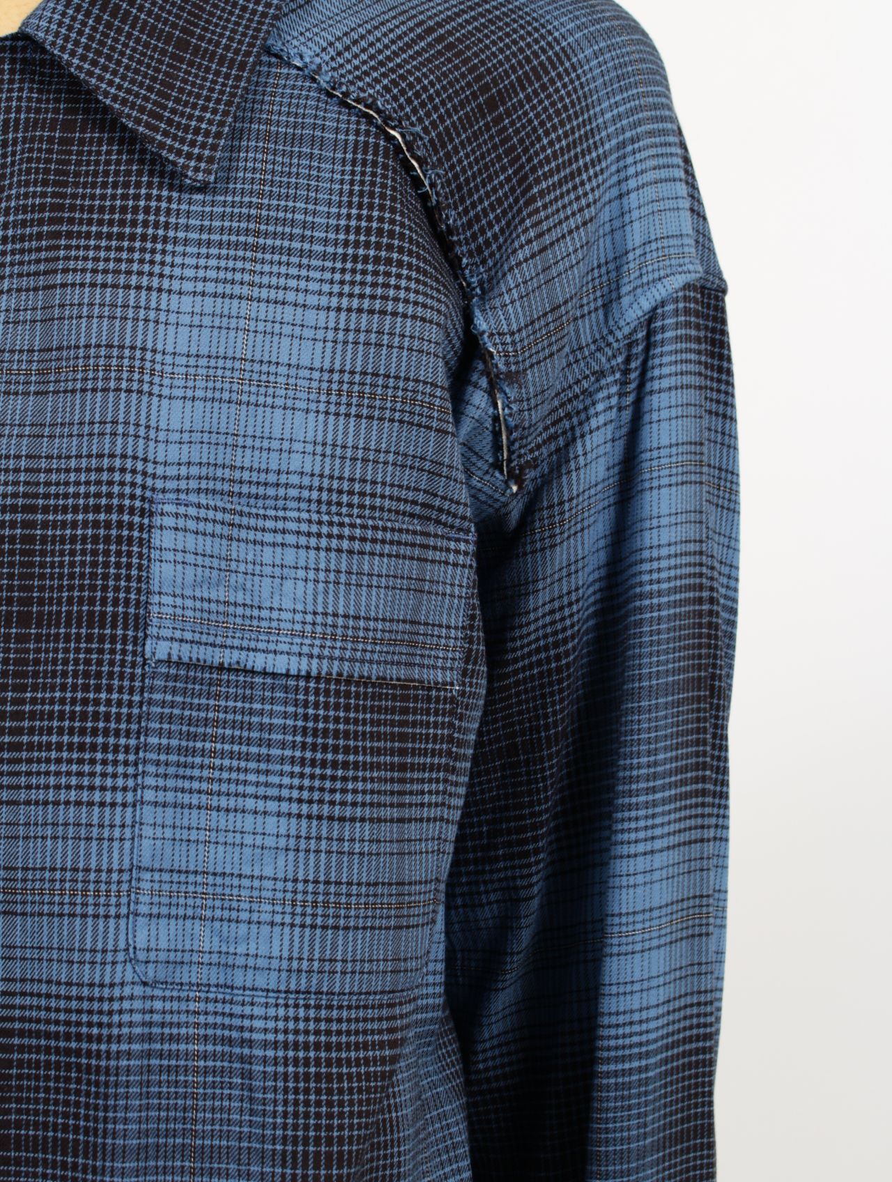 【25SS】オンブレ チェック パジャマ シャツ / OMBRE CHECK PAJAMA SHIRT.13 / クラシックブルー