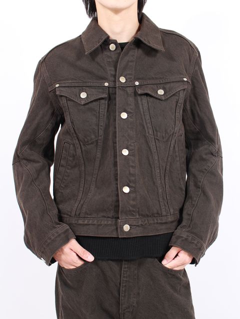 【25AW】 3D トラッカー ジャケット デニム ジャケット サード タイプ/ 3D TRUCKER JACKET / DARK BROWN(ダーク ブラウン)