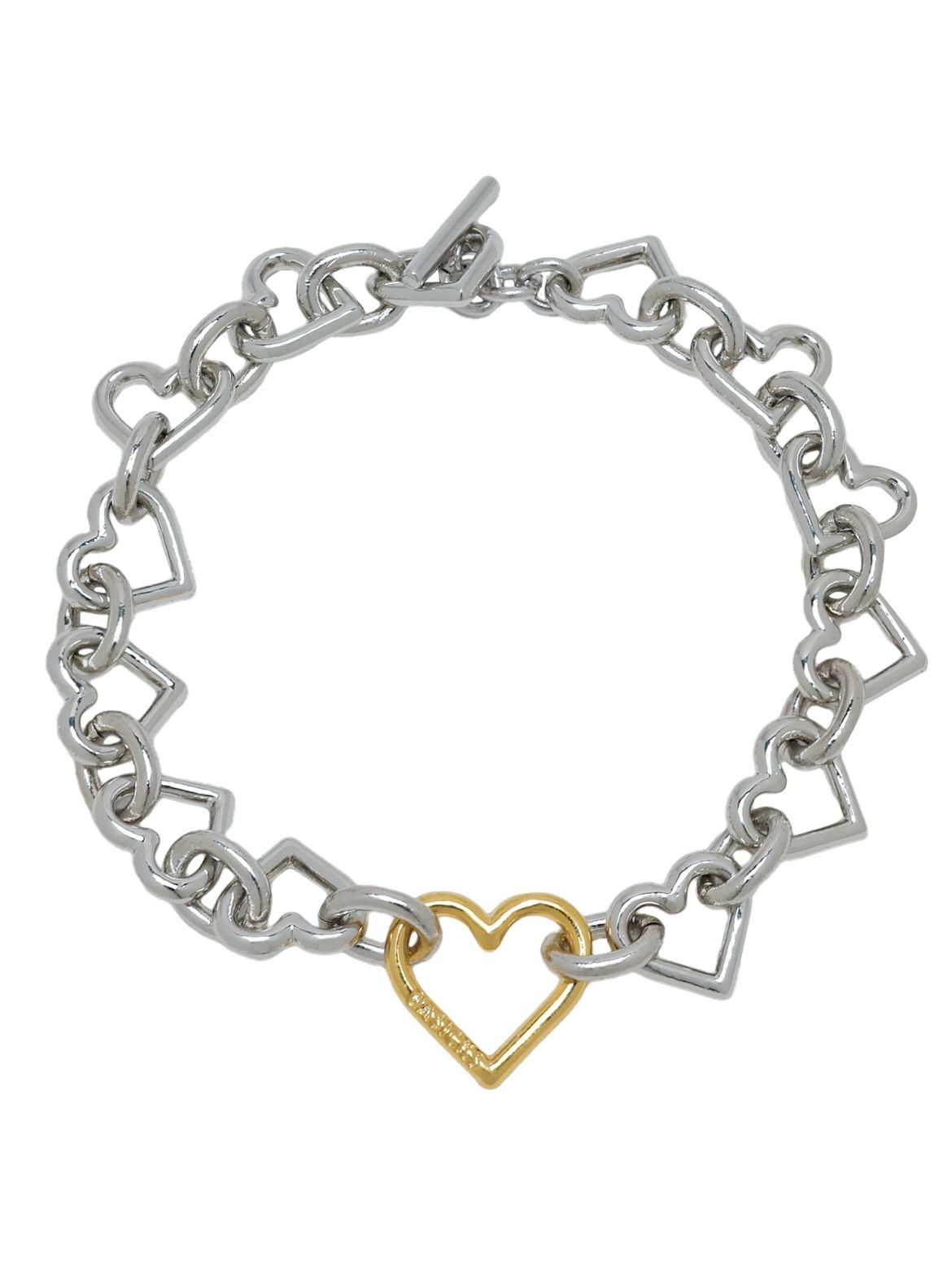 アクセサリー BASICKS Heart Bracelet (Medium) GOLD Heart Bracelet MediumLink(GOLD) – BASICKS