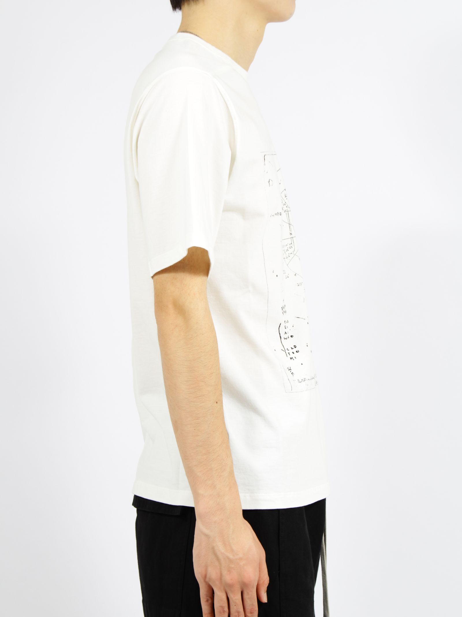 【26SS】ブラッド 半袖 プリント Tシャツ / BRAD T / ミルク×ブラック