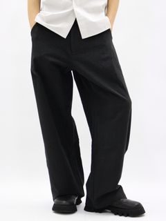 【26SS】ウェーブ テープド パンツ / WEAVE TAPED PANTS / ブラック