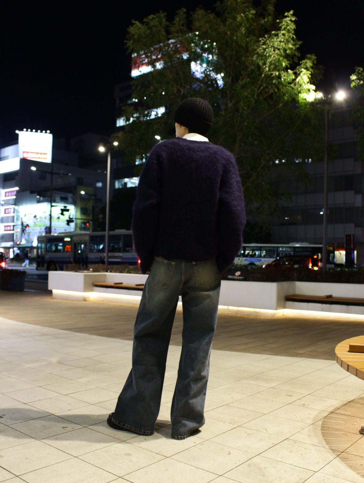 【25AW】 リー カーディガン アルパカニット / LEE CARDIGAN / ネプチューン（ネイビー）