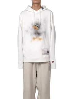【24AW】ダックプリント オーバーサイズ パーカー / DUCK PRINTED HOODIE / ホワイト