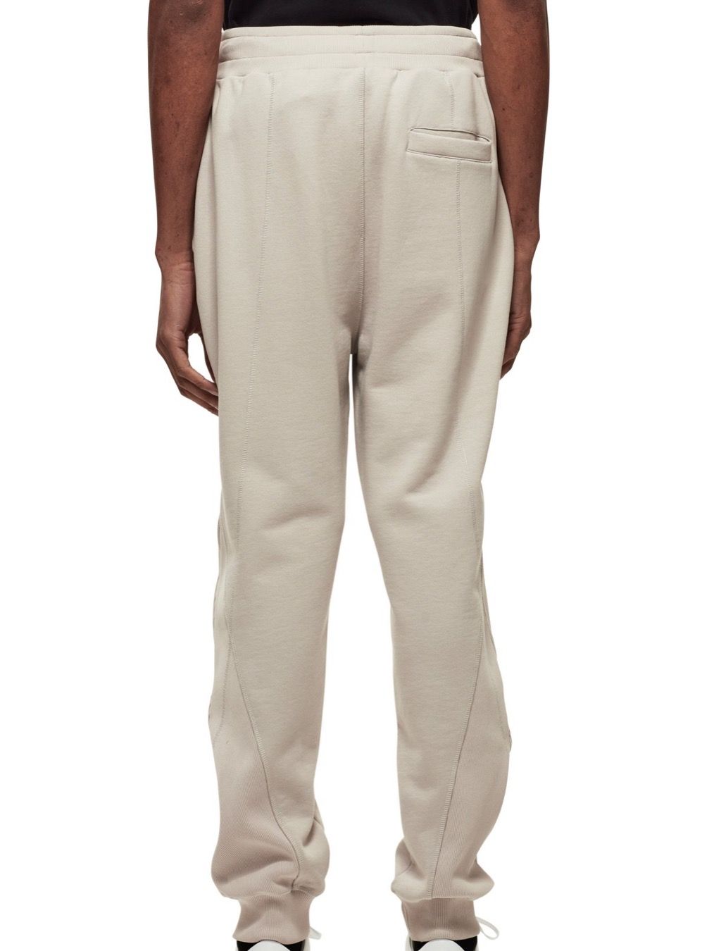 パネルロゴ ライン パンツ / COTTON LOOP BACK CEMENT CONTOUR LINE PANEL PANTS / ベージュ × シルバー