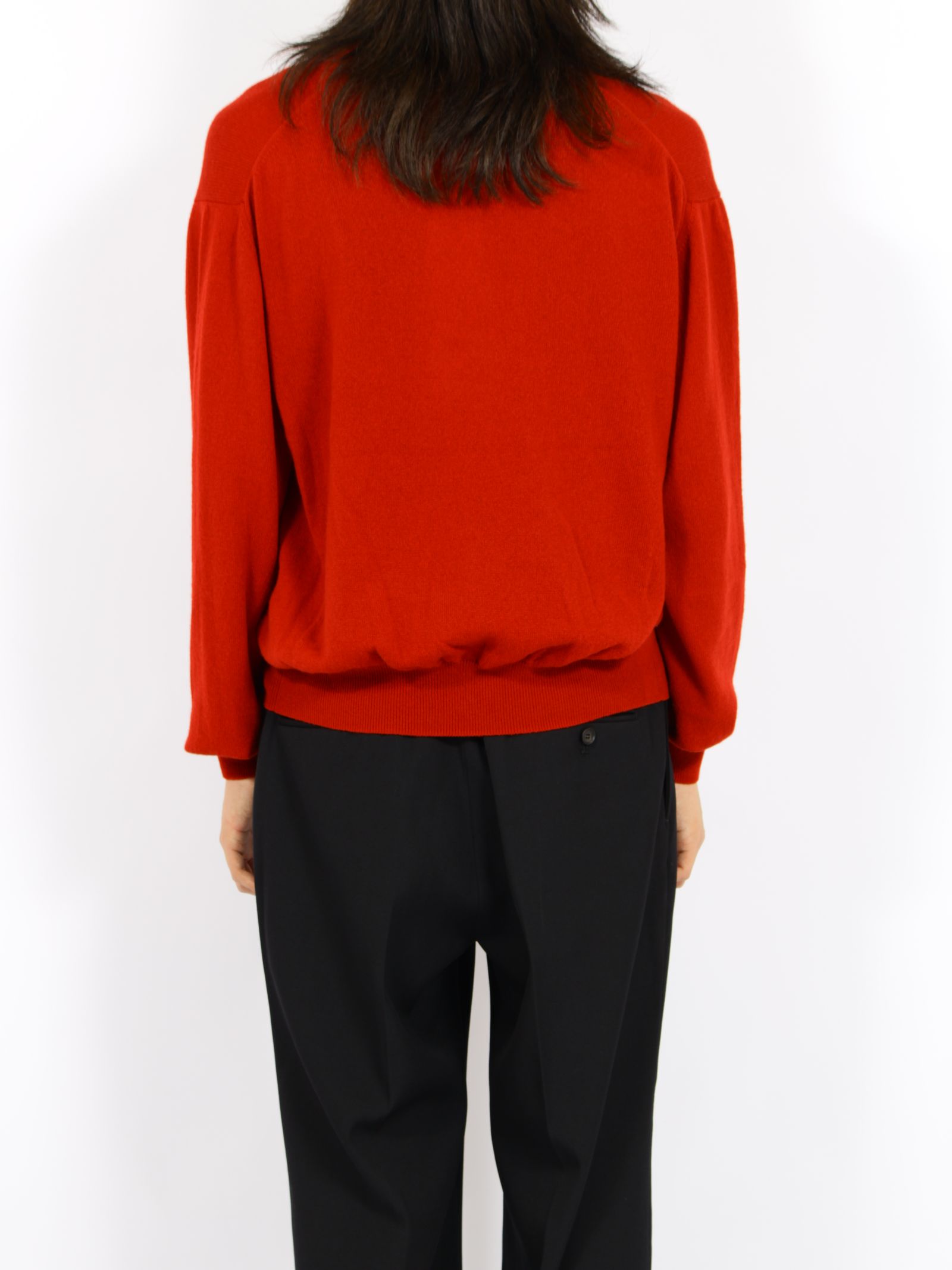 【26AW】カシミア Vネック ニット / CASHMERE V-NECK KNIT .16 / レッド