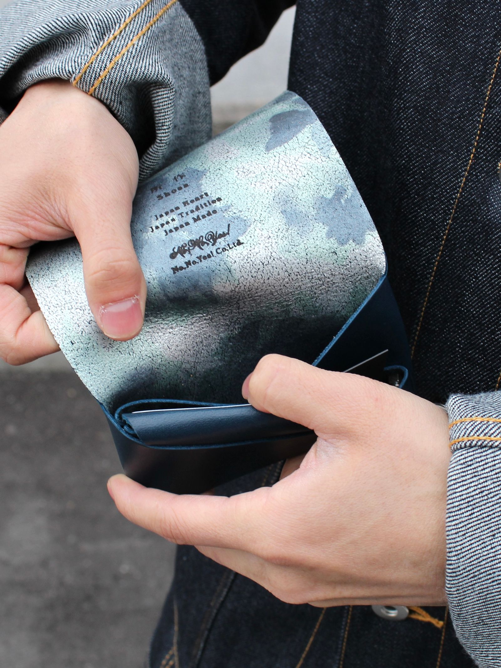 フローラル コインケース / COIN CASE / ネイビー × マルチ