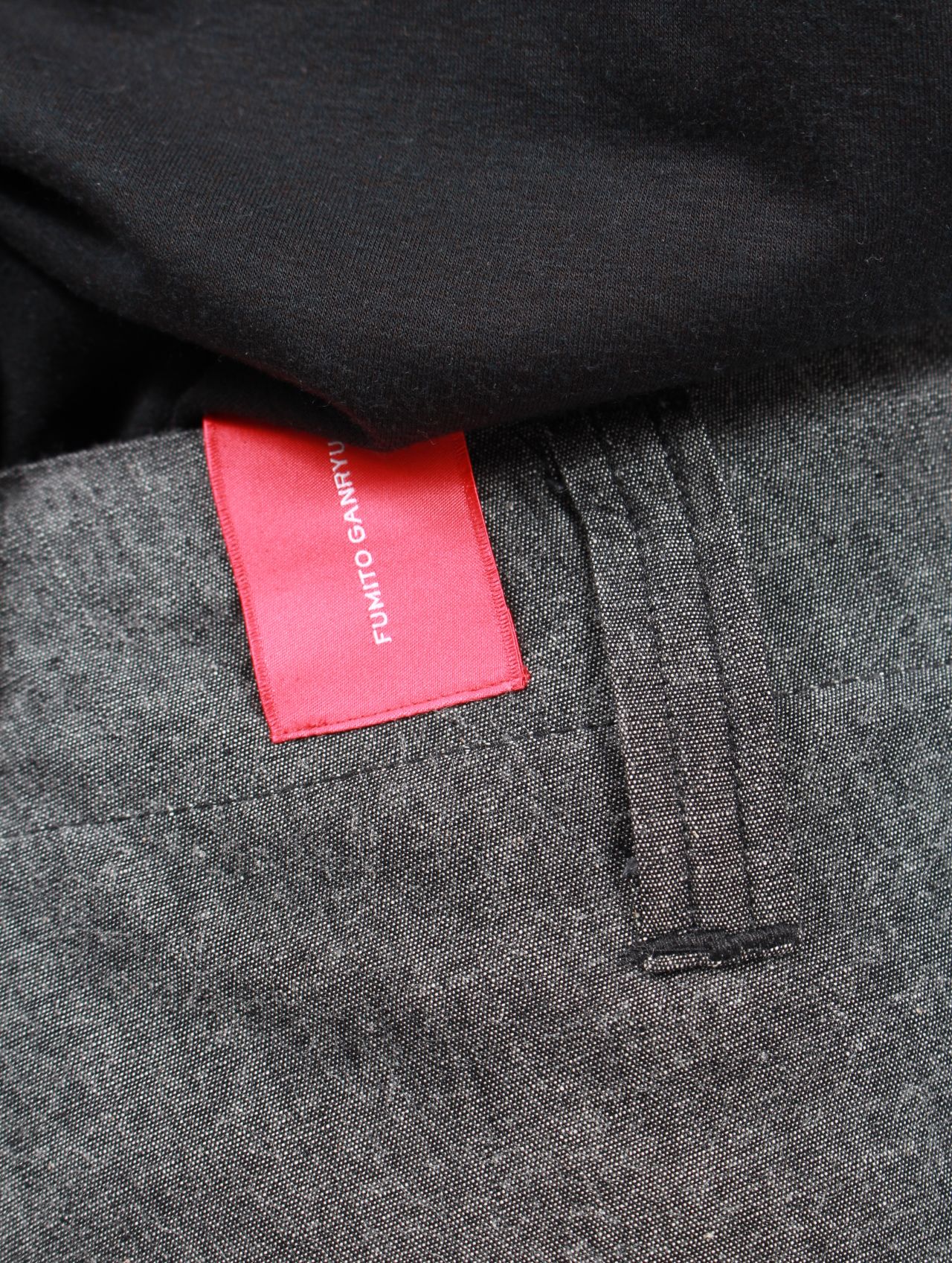 【25SS】ドレープド シャンブレー パンツ レッドレーベル / DRAPED CHAMBRAY PANTS / グレー