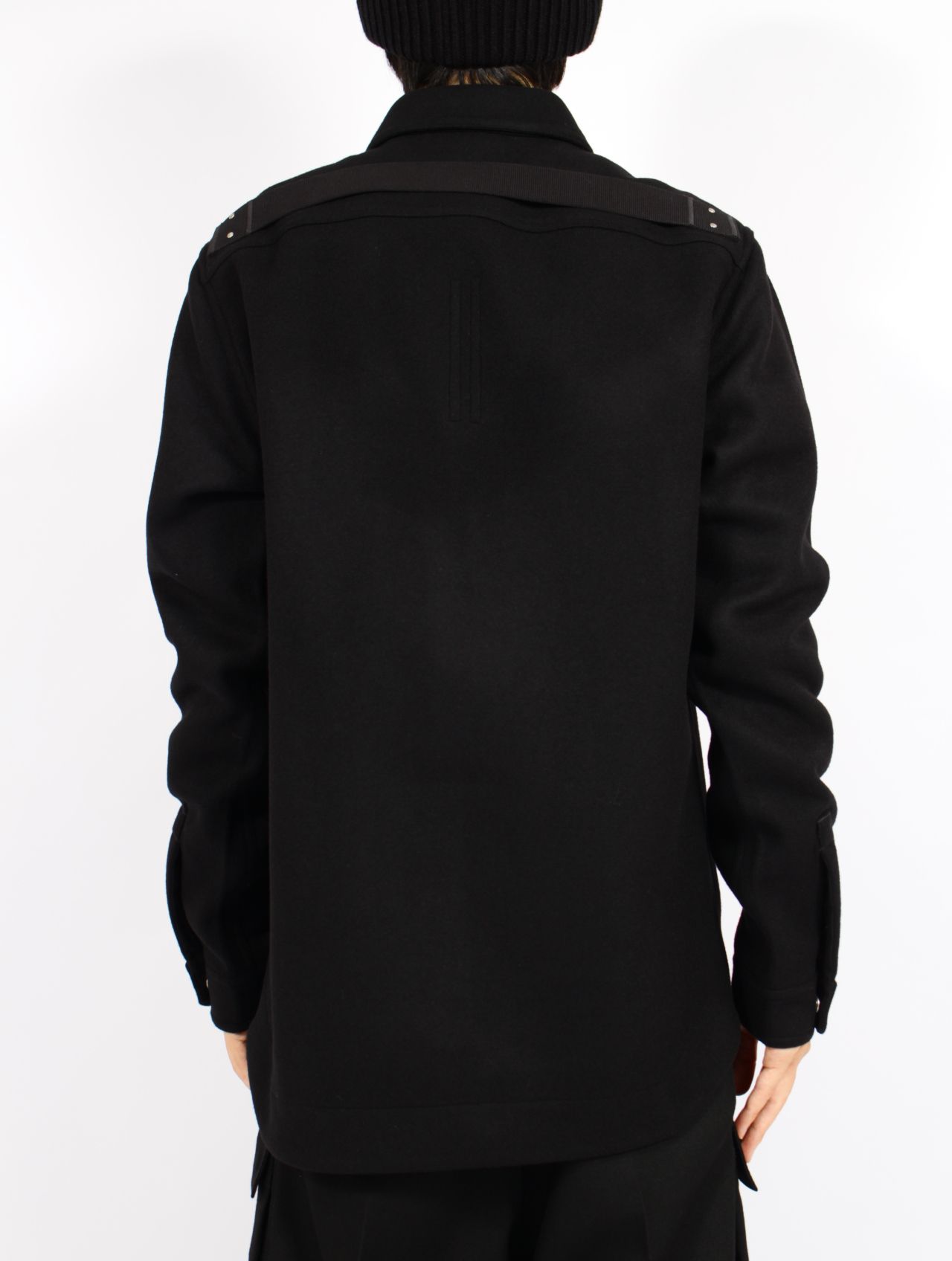 【25AW】ウール アウターシャツ / OUTERSHIRT / ブラック