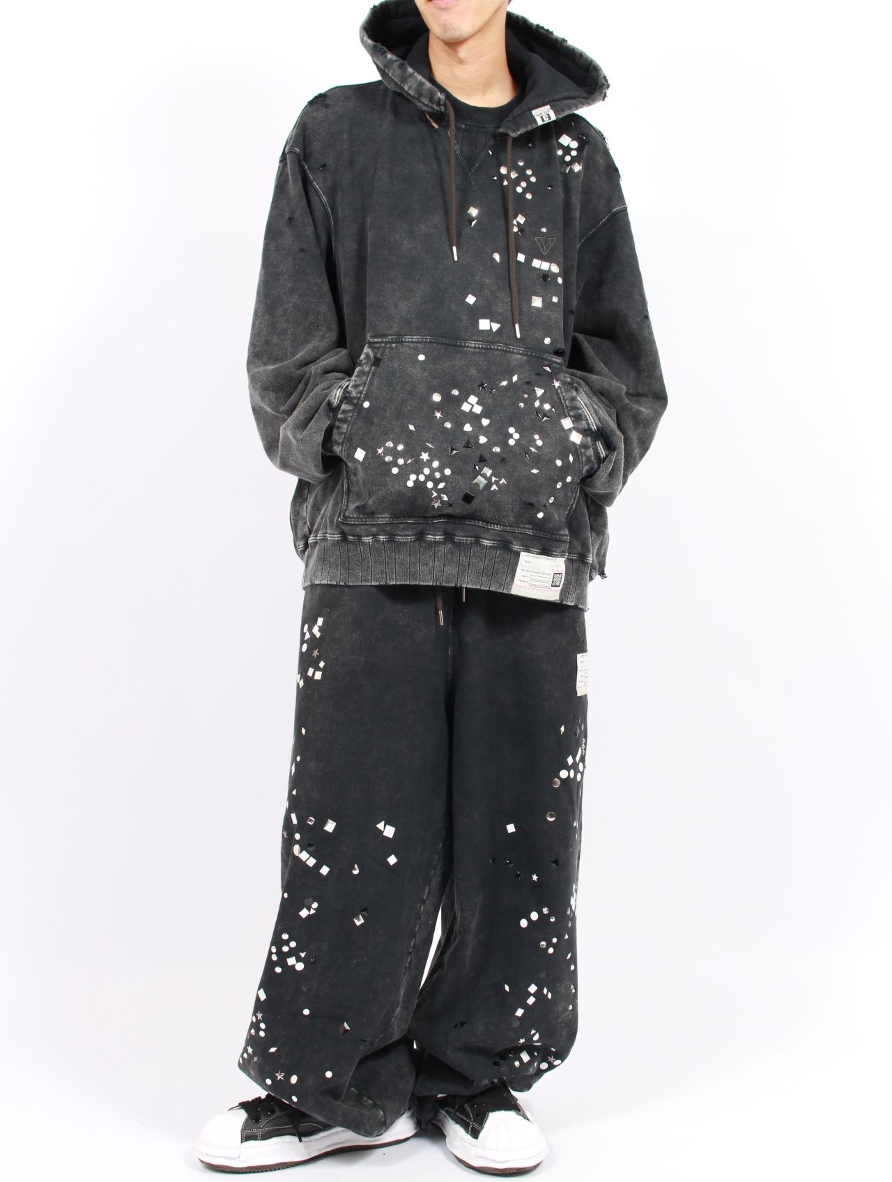 【25AW】エンブリッシュ ブリーチ パンツ / EMBELLISH BLEACH PT / ブラック