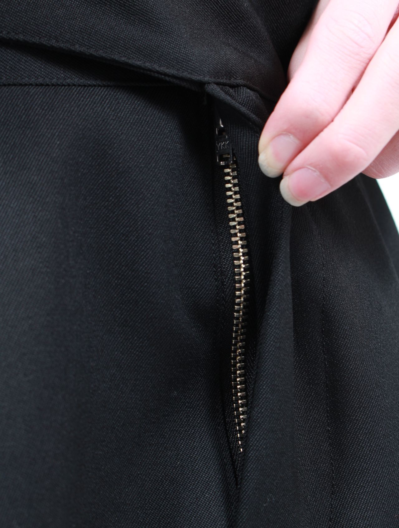 【25SS】ジェローム ハイウエスト ワイド グルカスラックス / "JEROME"HIGHT WEST WIDE GURKHA SLACKS / ブラック