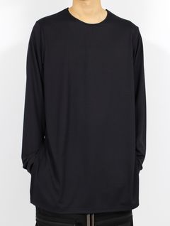 【25SS】アクア リブ ベース レイヤー 接触冷感 ロングスリーブ トップス / AQUA RIB BASE LATER LTS / ブラック