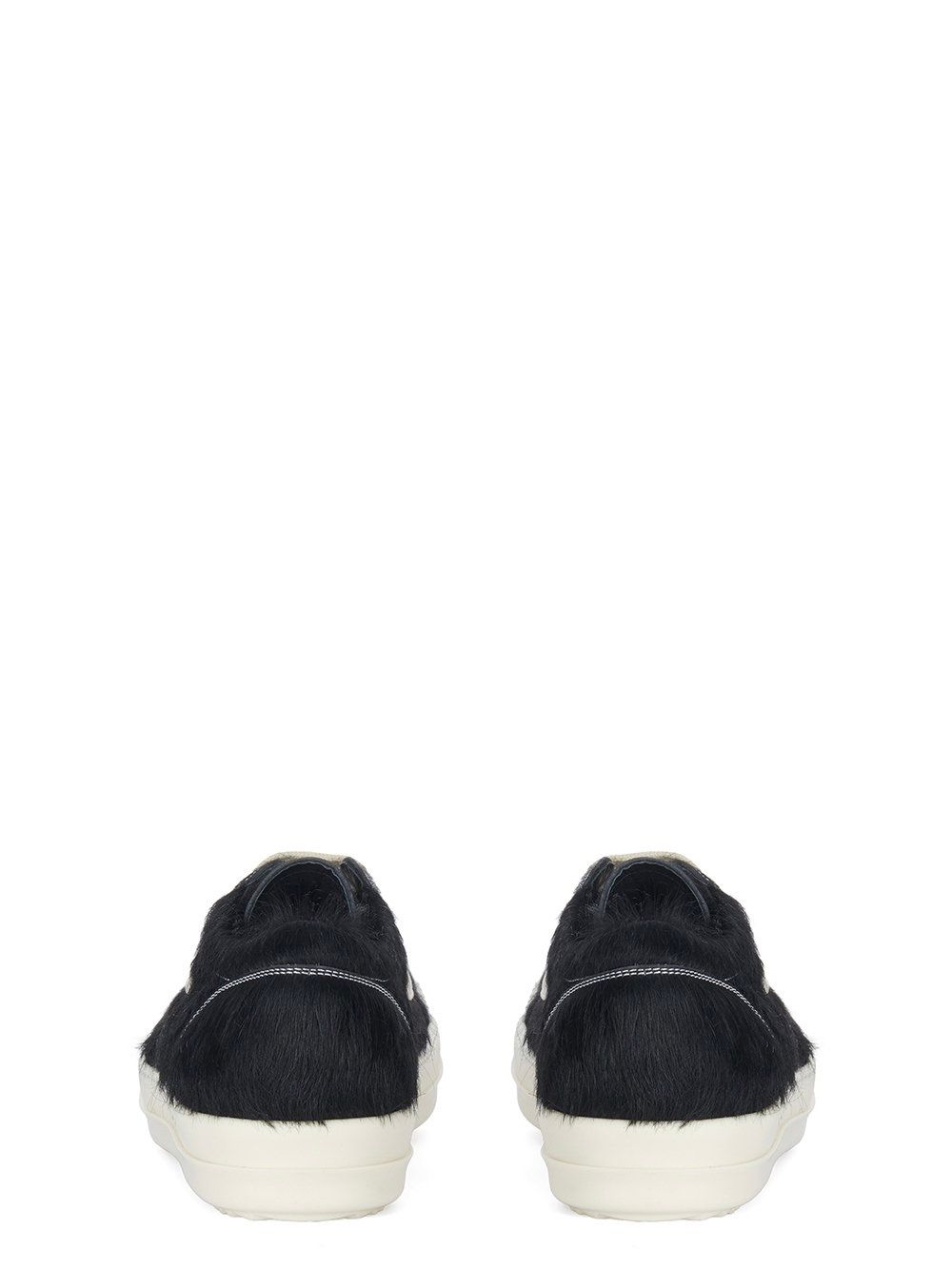 【24SS】ヘアカーフレザー ヴィンテージ スニーカー / VINTAGE SNEAKS / ブラック × ホワイト