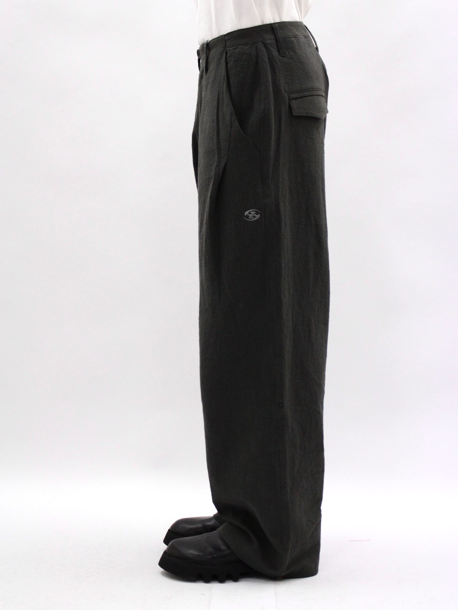 【26SS】ウェーブ テープド パンツ / WEAVE TAPED PANTS / グレー