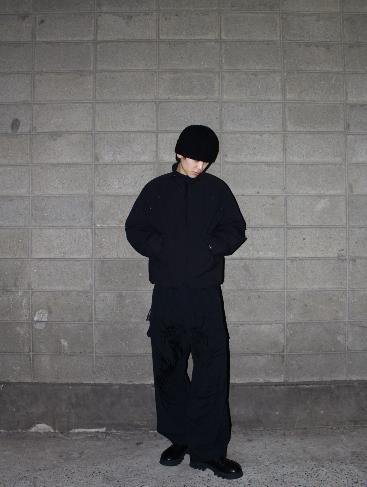 【25AW】カナボウ パファー ジャケット / 金棒 PUFFER / ブラック