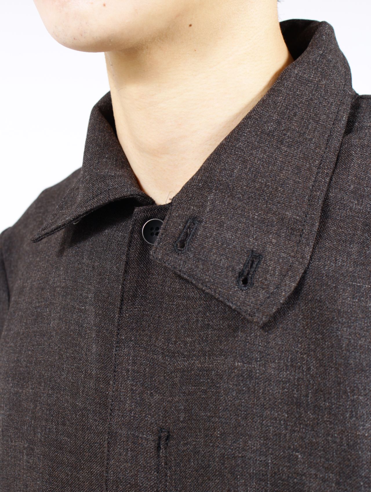 【26SS】ラフ ウール ジャンプスーツ / ROUGH WOOL JUMPSUIT .15 / ダークブラウン