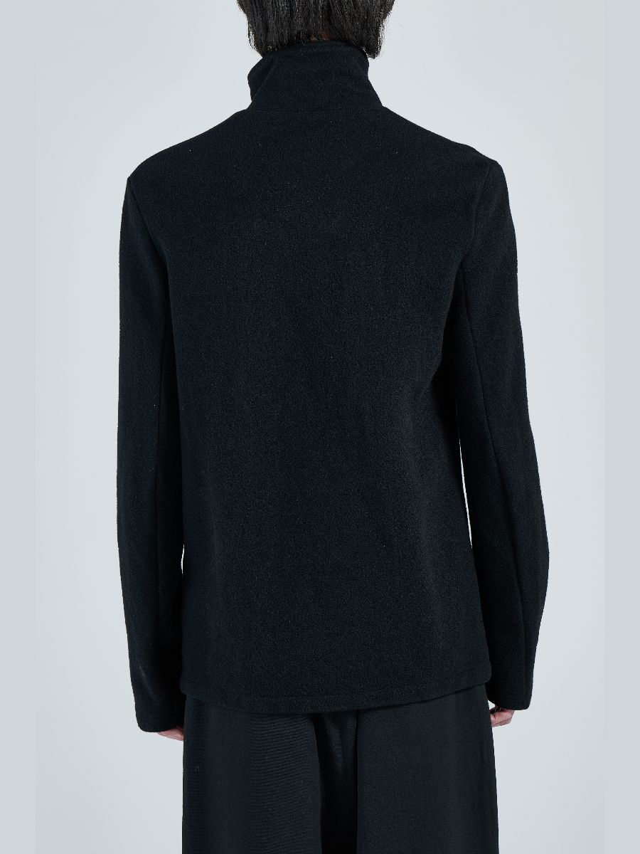 【26AW】 ヘンリー ニット 長袖 シャツ / HENRI KNIT / ブラック