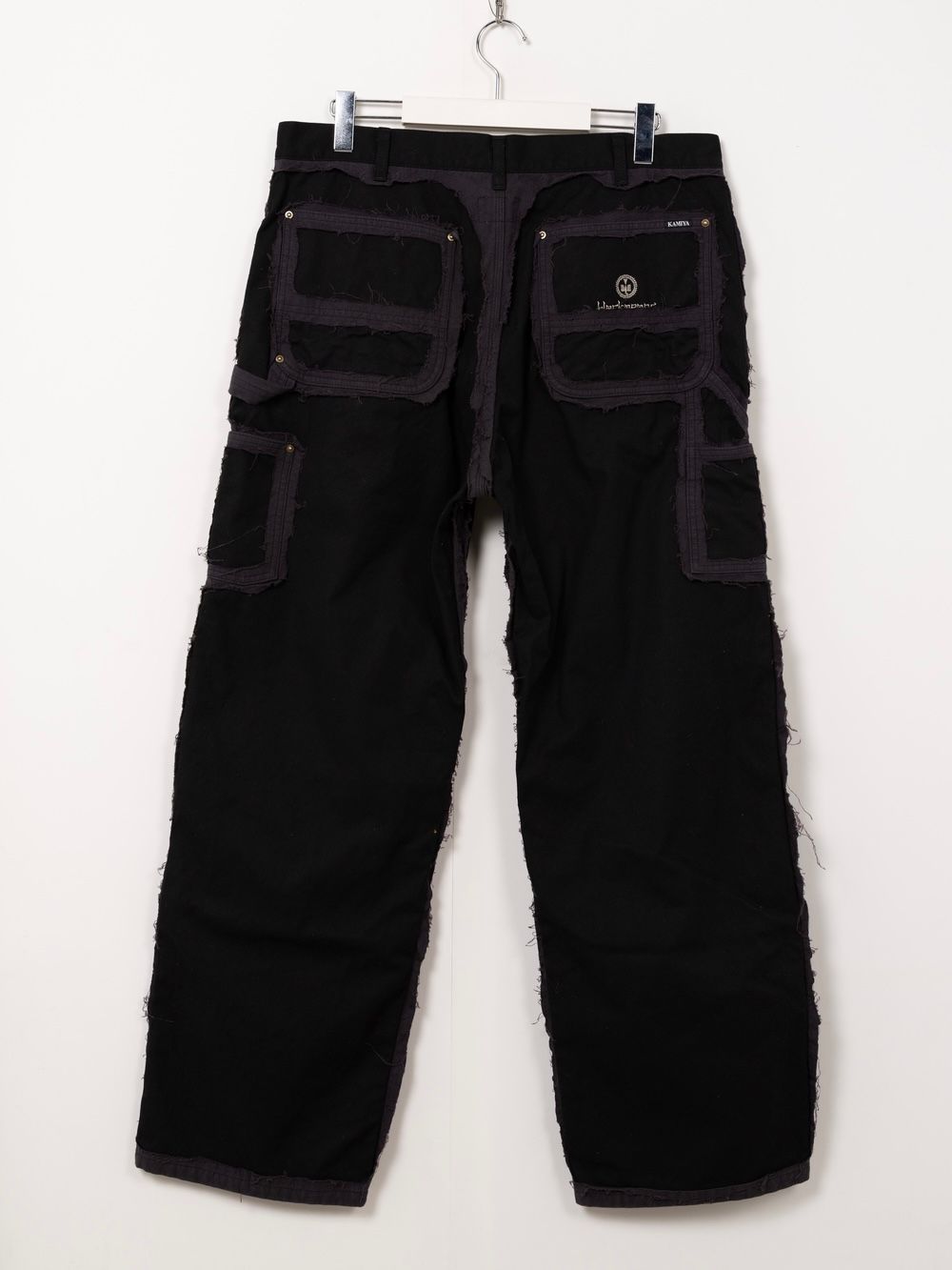 【25AW】ブラックミーンズ コラボレーション デコンストラクテッド ペインター パンツ / BLACKMEANS × KAMIYA DECONSTRUCTED PAINTER PANTS / ブラック