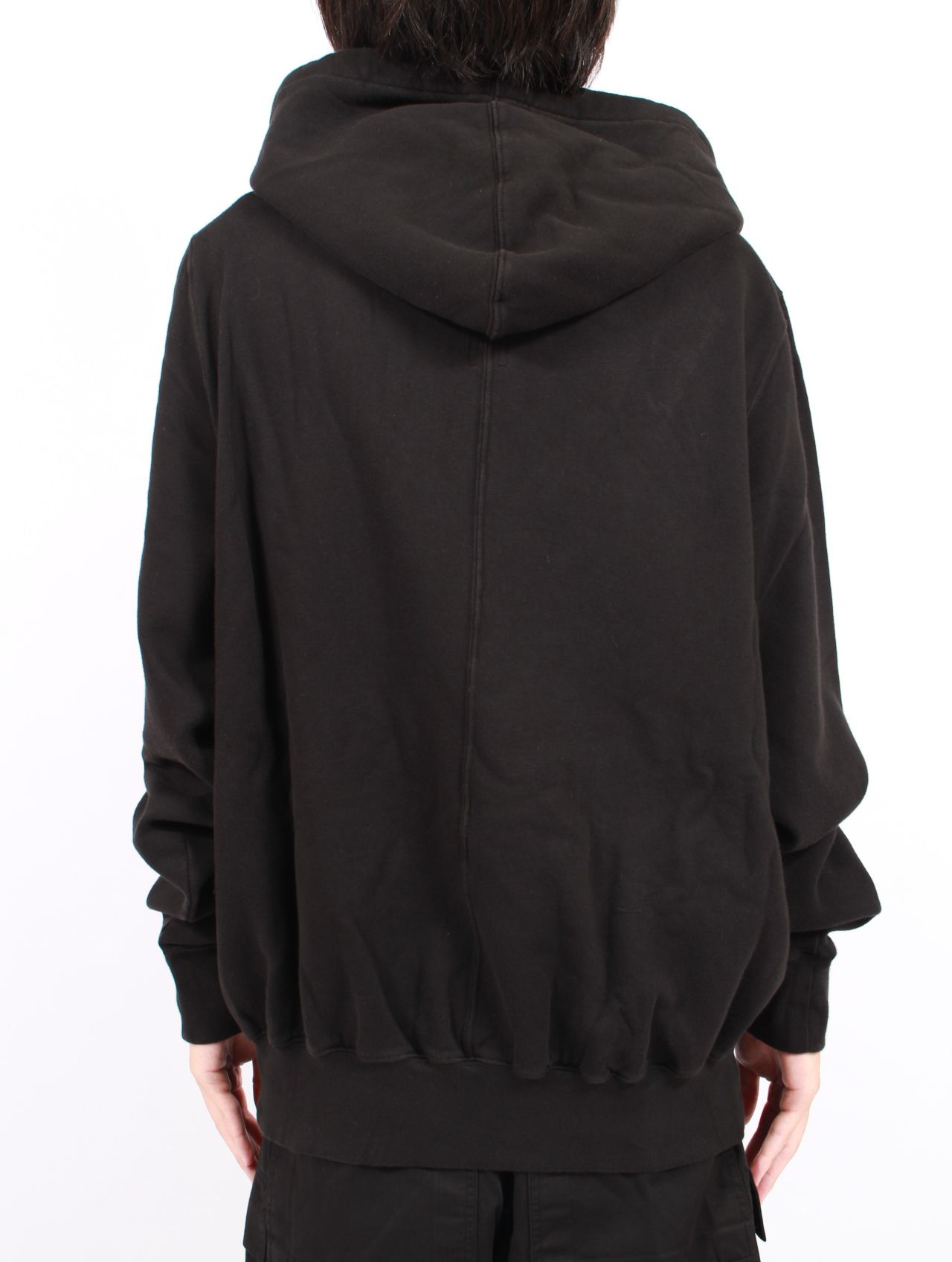 【25AW】オーバーサイズド フーディー パーカー / OVERSIZED HOODIE / ブラック × パール