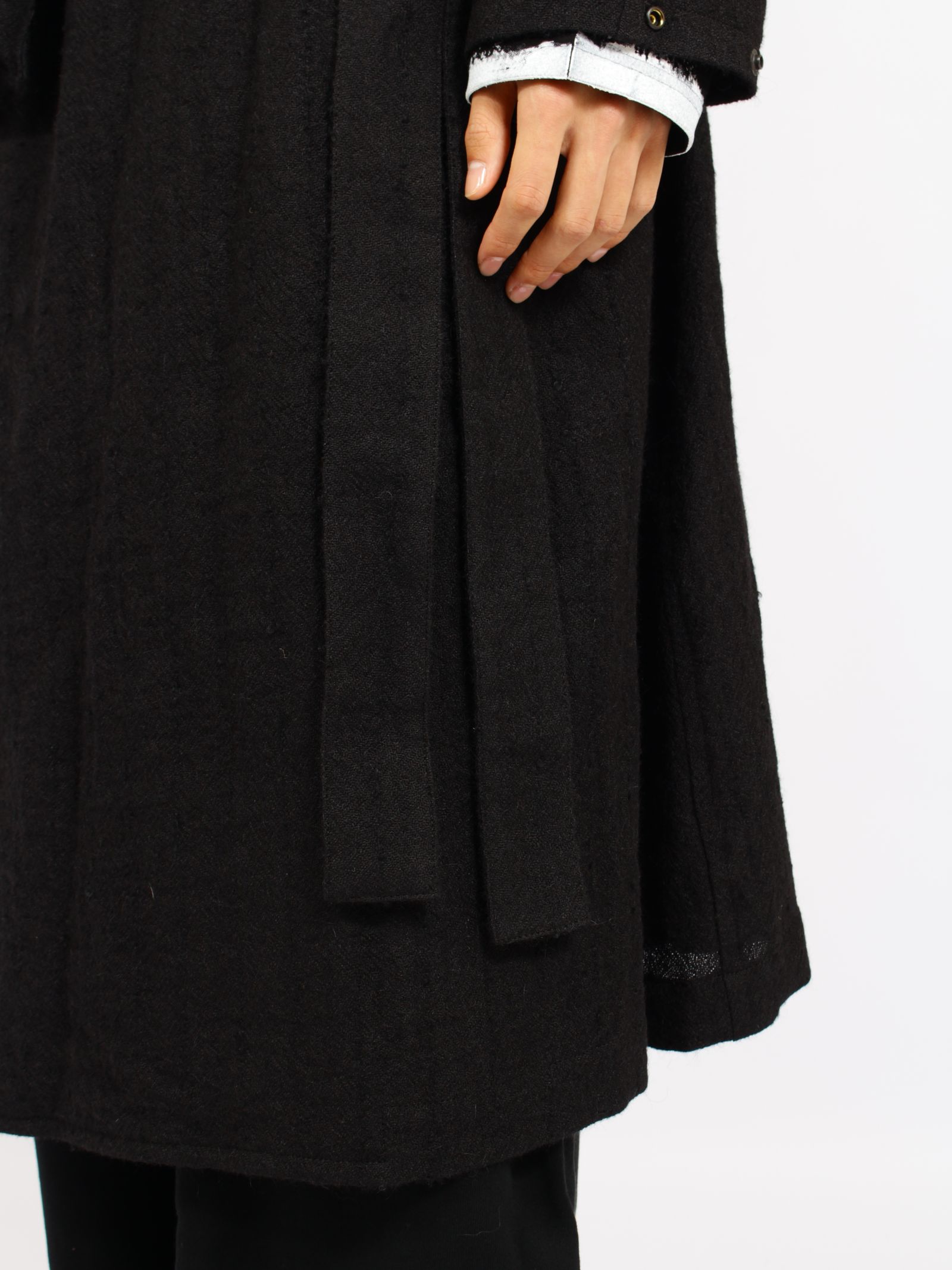 【26AW】トゥー ダブル ブレステッド コート / TOO DOUBLE-BREASTED / ブラック