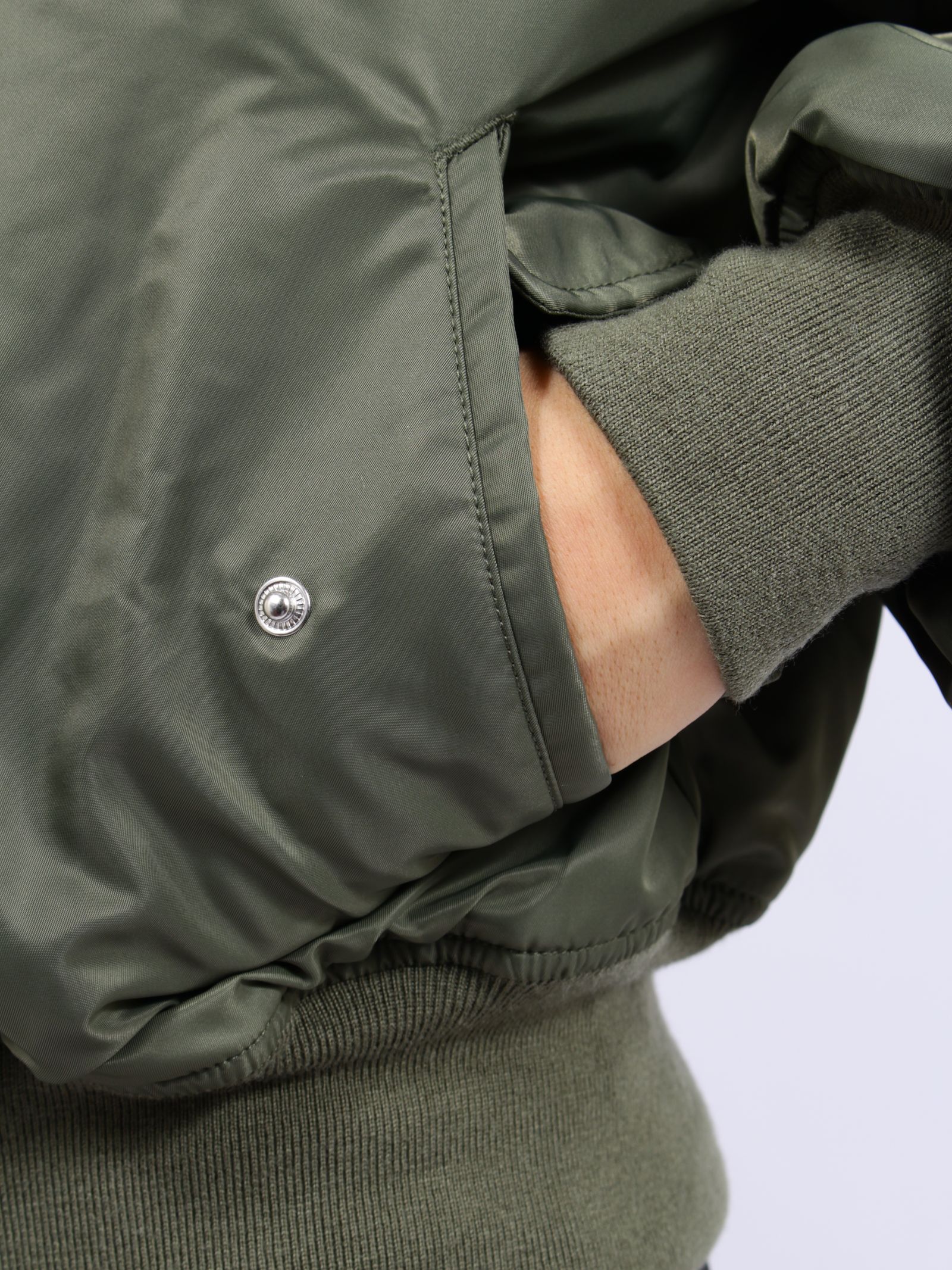 クロップド ブロード ボンバー / CROPPED BROAD BOMBER / KHAKI(カーキ)