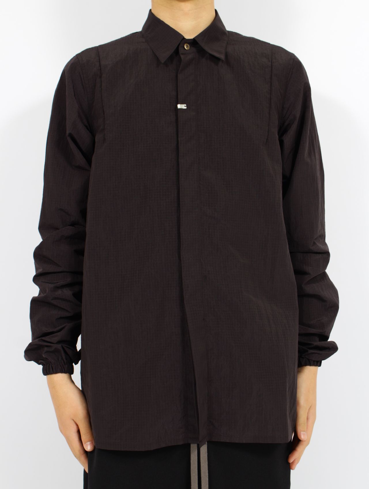 【25SS】モノフィル リップストップ カバー ハンド シャツ / MONOFIL RIPSTOP COVER HAND SHIRT / ブラック