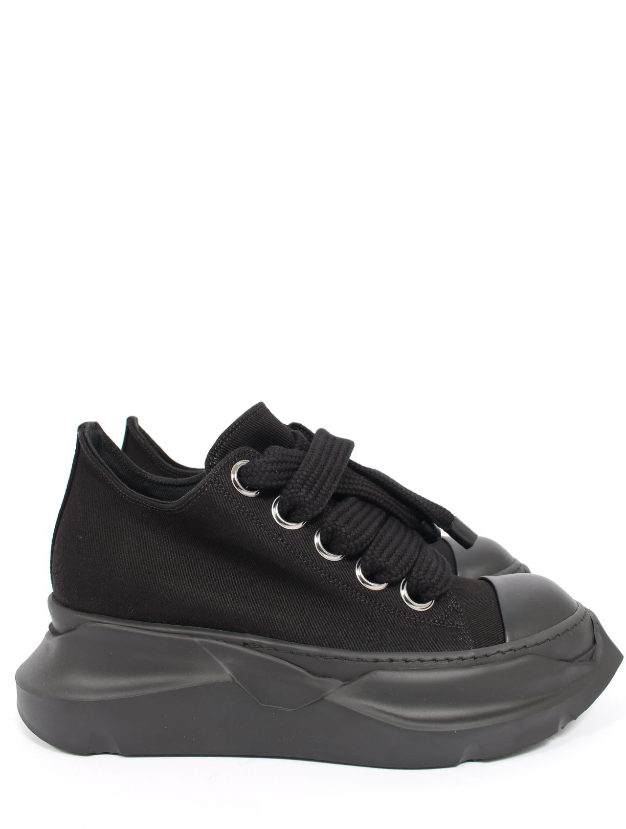 【25AW】 ジャンボレース アブストラクト ローカット スニーカー / JUMBOLACE ABSTRACT LOW SNEAKS / ブラック × ブラック