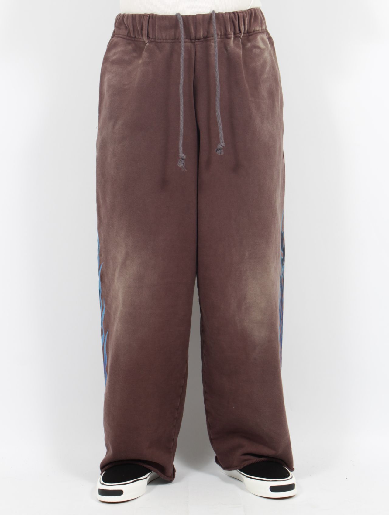 【25SS】"ファイア" ディストレスト スウェットパンツ / “FIRE” DISTRESSED SWEAT PANTS / ブラウン