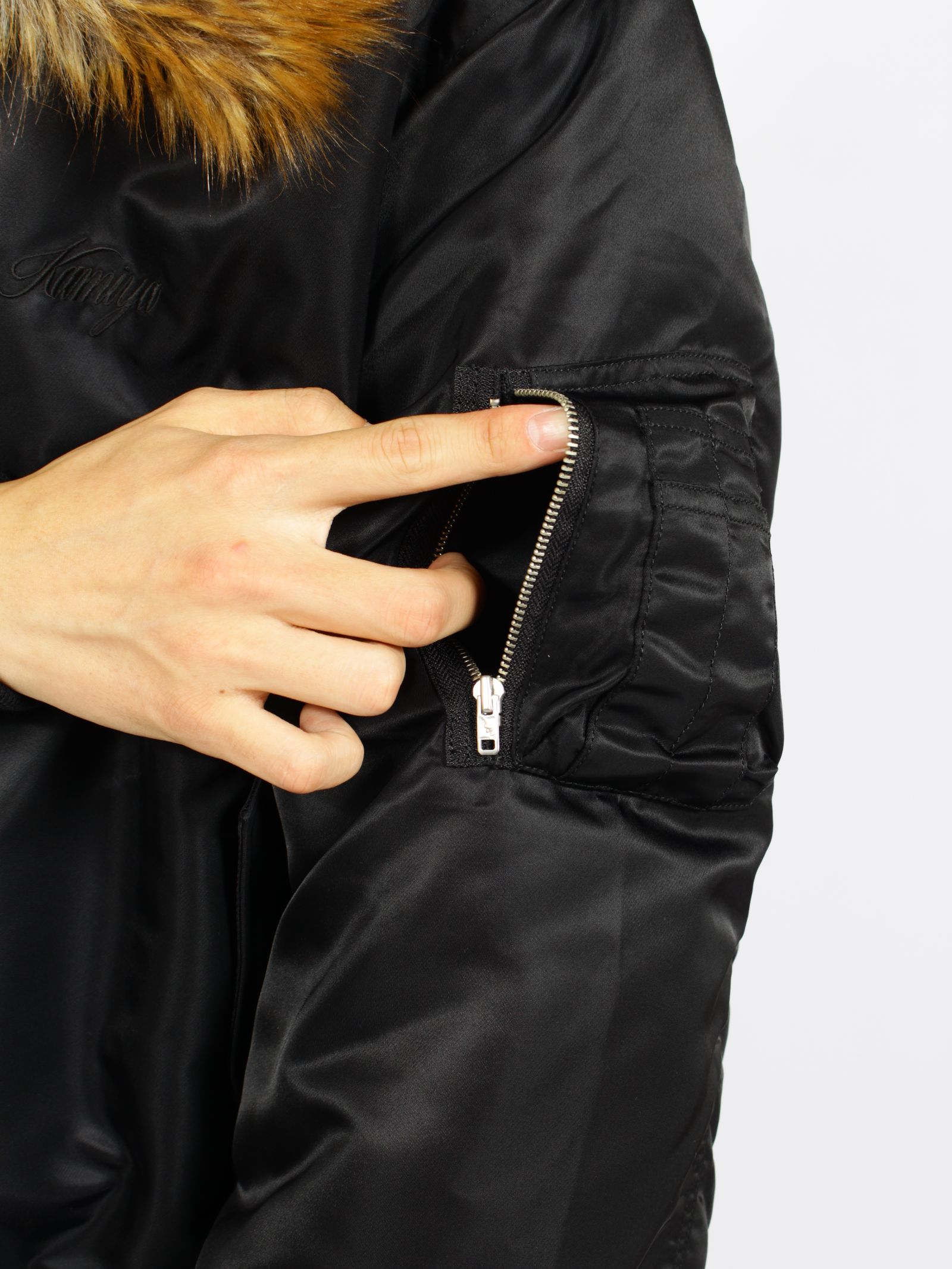 【26AW】 ファー フライト ジャケット / FUR FLIGHT JACKET / ブラック