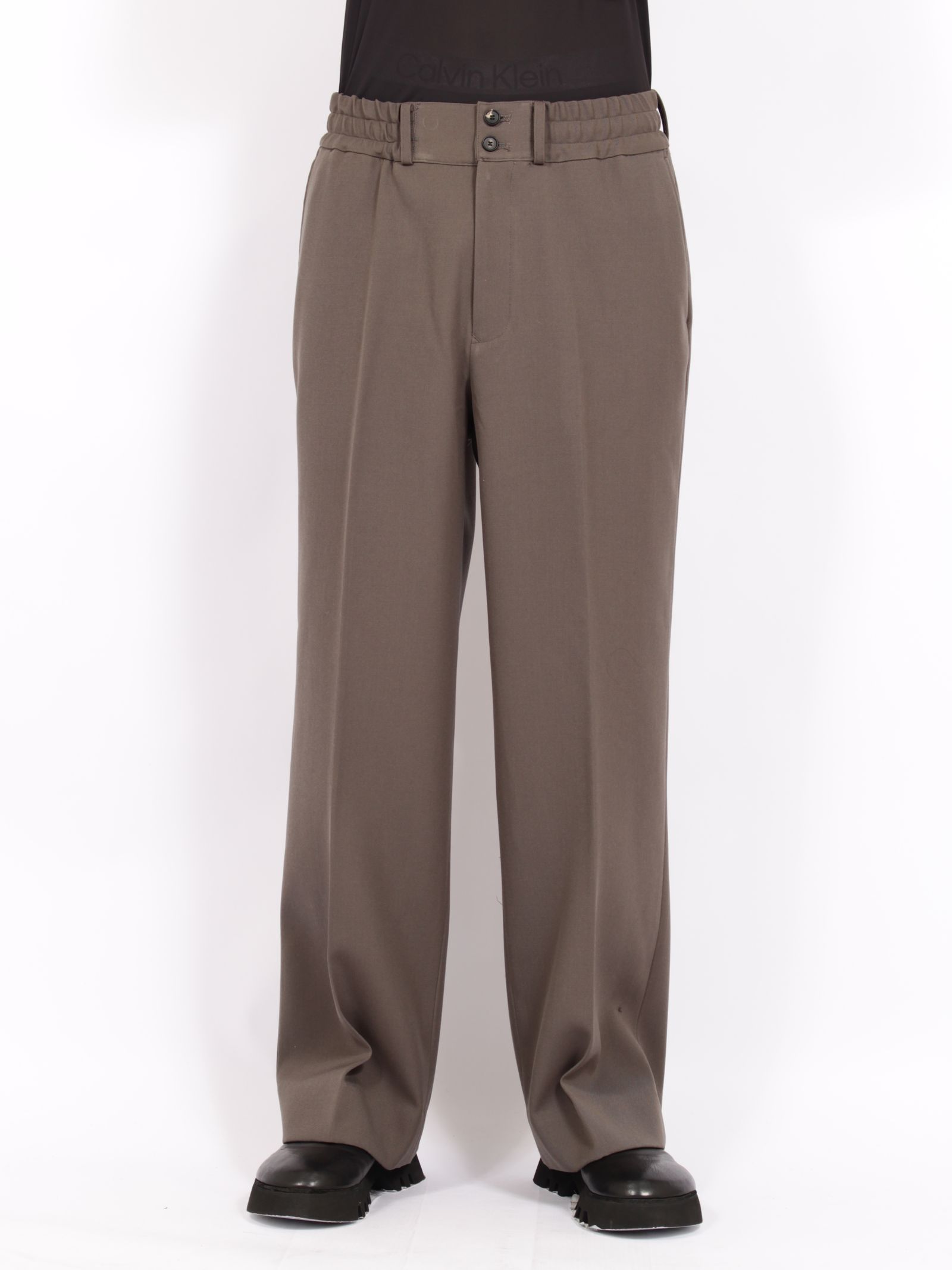 【26AW】ヘビー ウール ストレート イージー パンツ / HEAVY WOOL STRAIGHT EASY PANTS .16 / GUNMETAL(グレー)