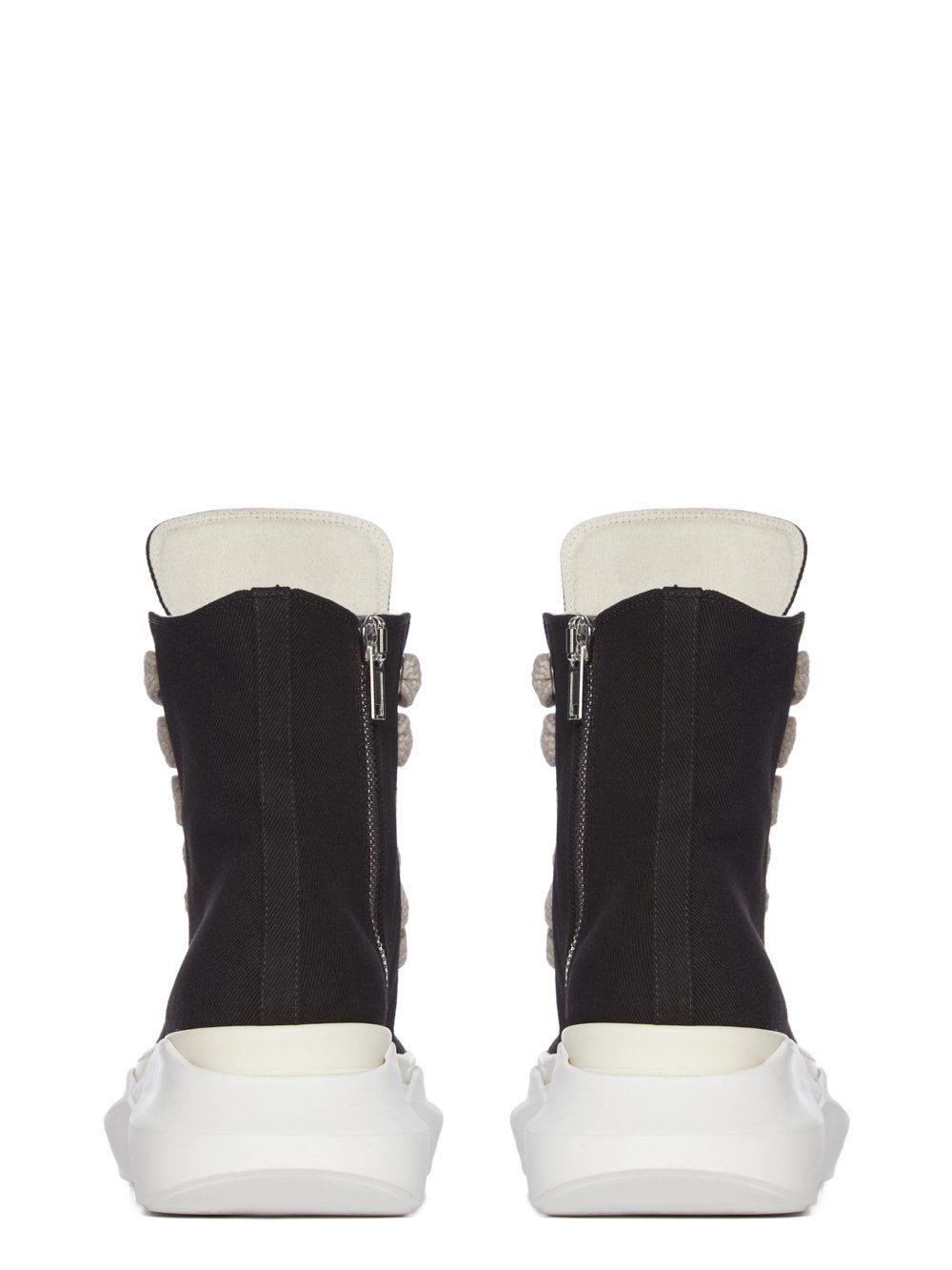 【25AW】ジャンボレース アブストラクト ハイカット スニーカー / JUMBOLACE ABSTRACT SNEAKS / ブラック × ホワイト