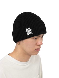 【25AW】CA4LA コラボレーション "KMY" ビーニー / CA4LA × KAMIYA “KMY” BEANIE / ブラック