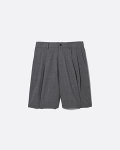 ラフ ウール スリータック バギー ショーツ / ROUGH WOOL 3TUCK BAGGY SHORTS .17 / HEATHER GREY(グレー)