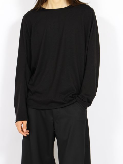【26AW】ロングスリーブ Tシャツ ウール / LONG SLEEVE T-SHIRTS WOOL / ブラック