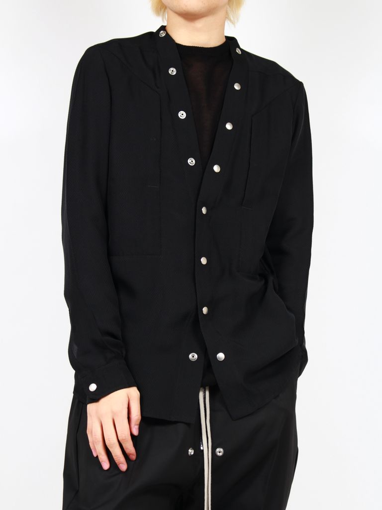 RICK OWENS - 【24SS】ラリー フォグポケット スナップボタンシャツ 