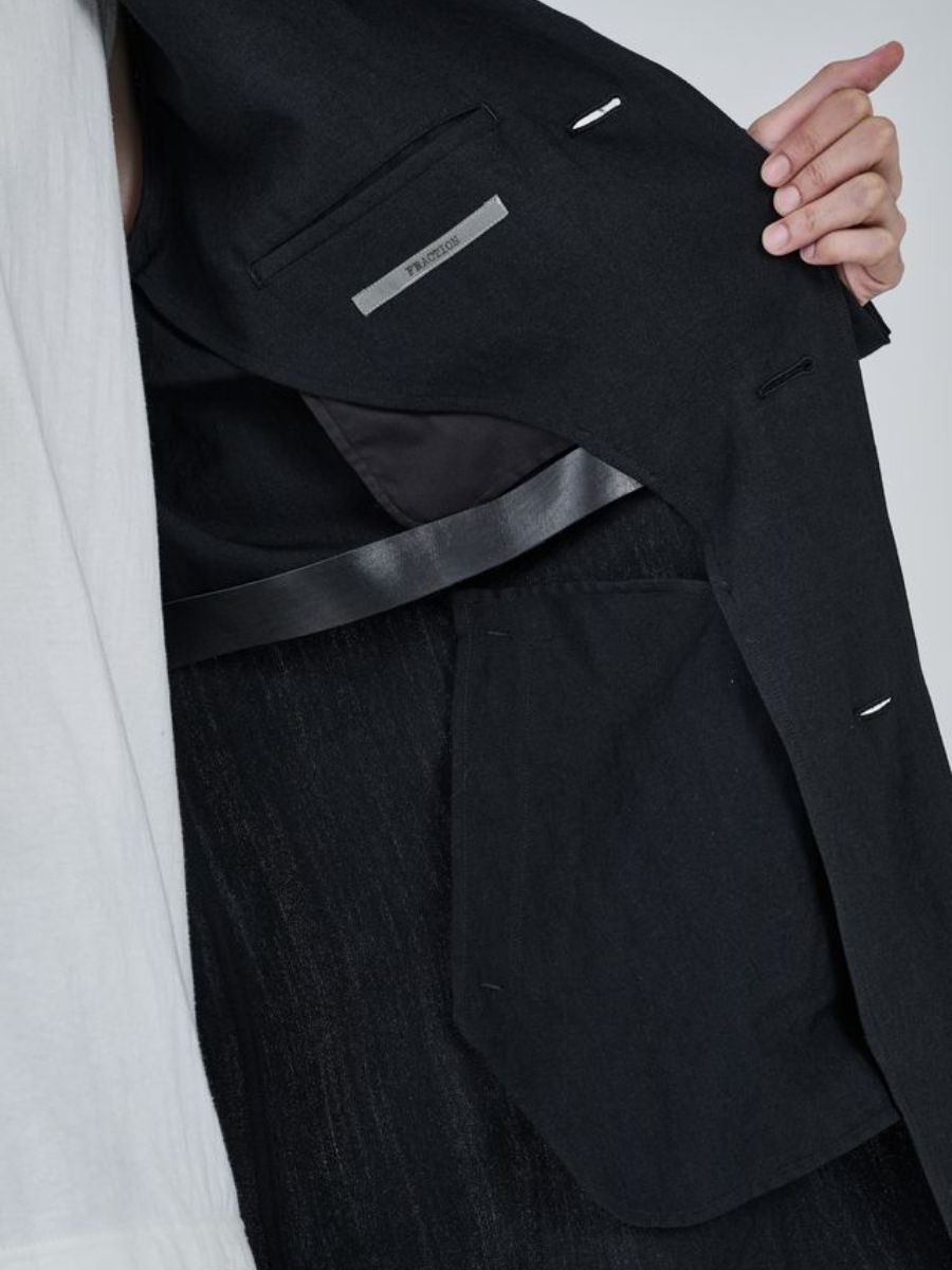 【27SS】ウール モーターサイクル コート / WG MOTORCYCLE COAT / ブラック